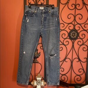 Umgee Denim Button Fly Light Distressed Size 29